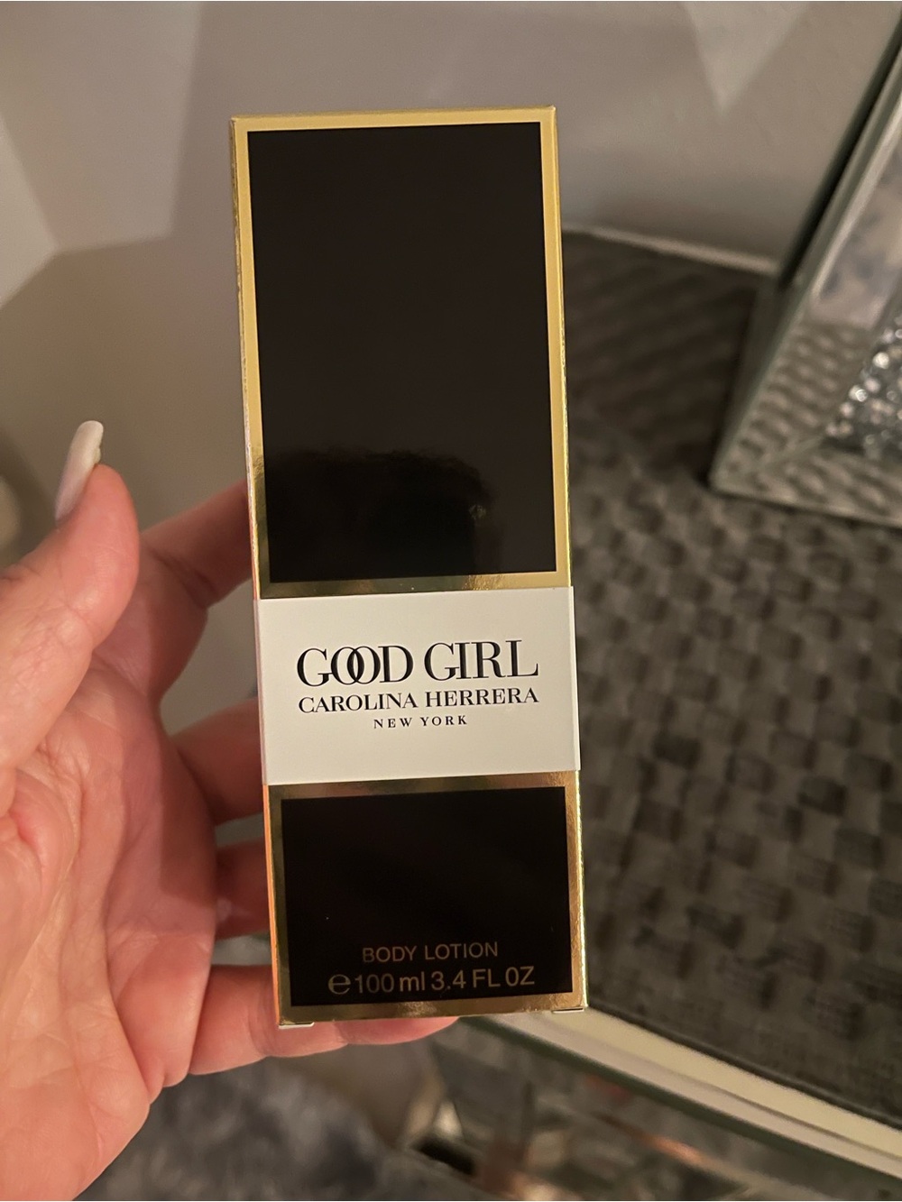 Carolina Herrera Good Girl Body Lotion — Black & Gold Trim
